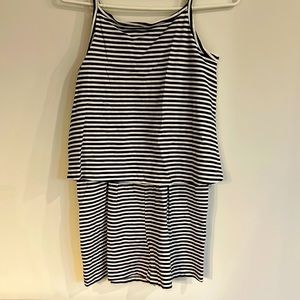 Striped Girls Shorts Romper One Piece